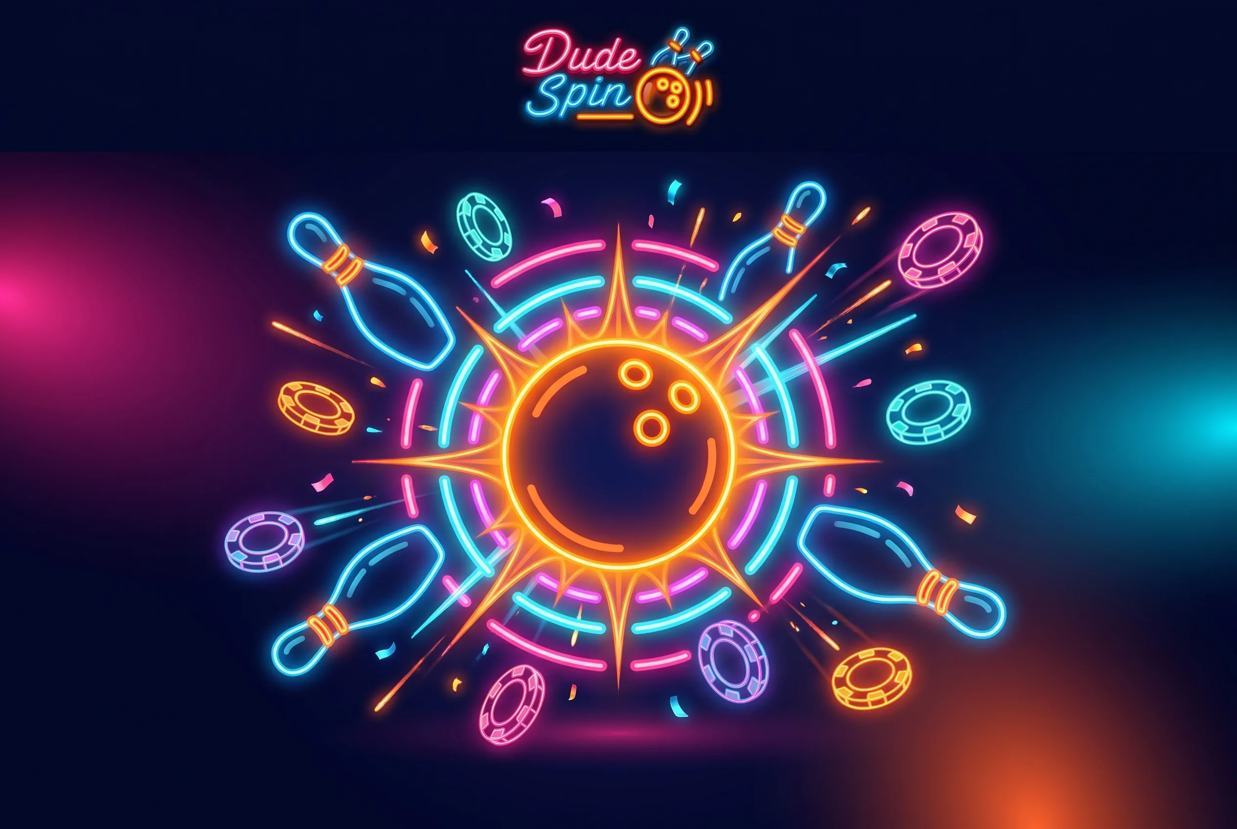 Dude Spin Willkommensbonus mit Bowlingkugel und Spielchips